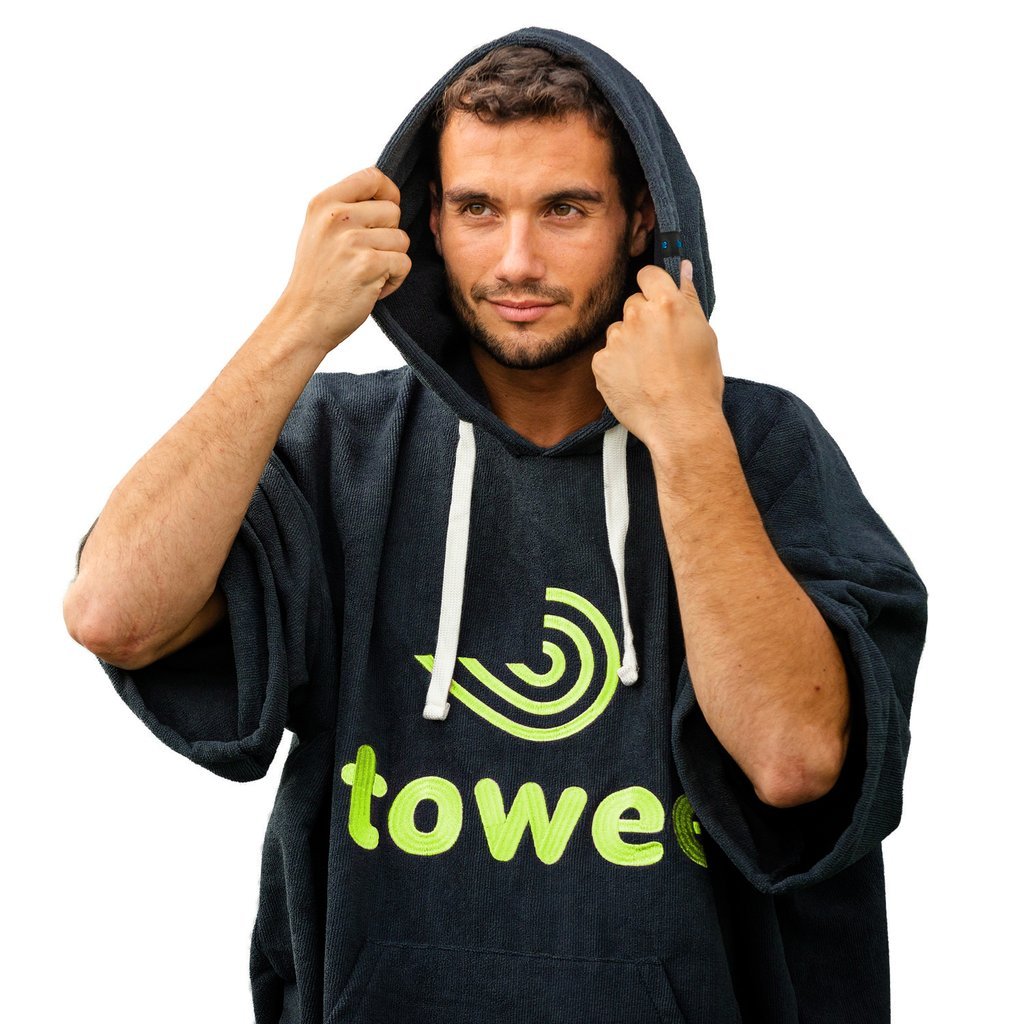 TEST Surf pončo Towee antracit